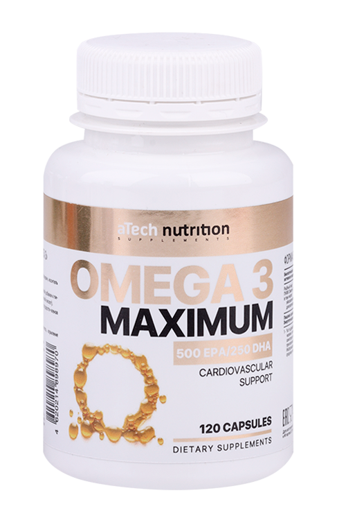 Омега 3 Максимум aTech Nutrition, 700 мг, 120 шт, капсулы