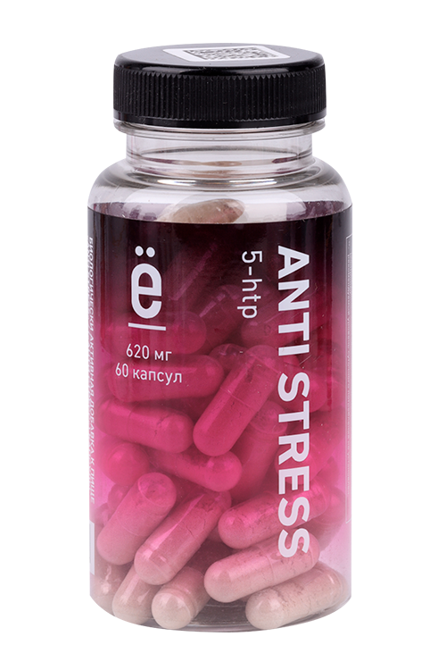 Анти Стресс 5-htp Ёбатон, 620 мг, 60 шт, капсулы