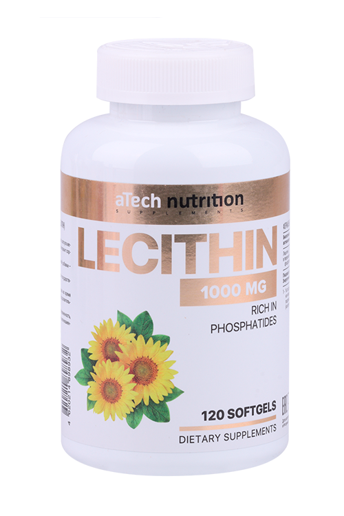 Лецитин aTech Nutrition, 1 650 мг, 120 шт, капсулы