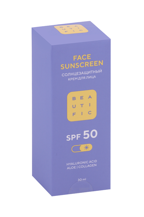 

Крем BEAUTIFIC солнцезащитный д/лица c SPF 50, 30 мл