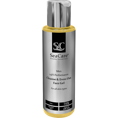 Гель SeaCare Мужской д/лица Очищающий и Выравнивающий, 110 мл