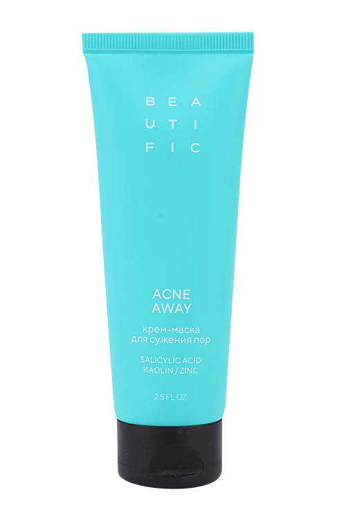 Крем-маска BEAUTIFIC ACNE AWAY д/сужения пор, 75 мл