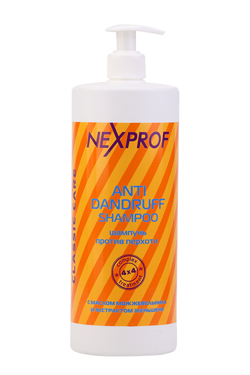 

Шампунь NEXPROF против перхоти с маслом можжевел/экстр женьшеня, 1 000 мл