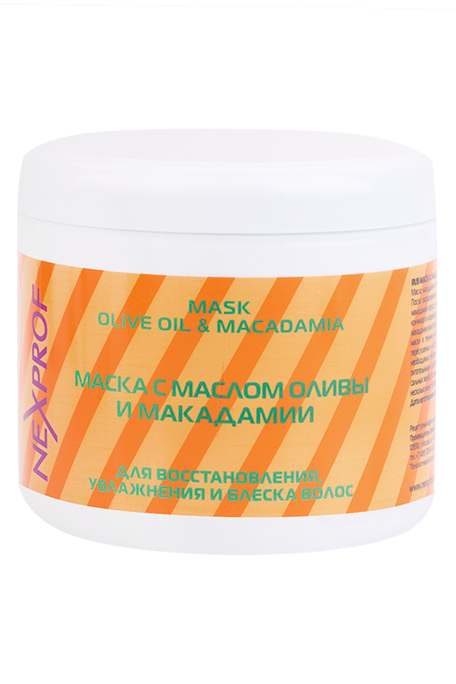 Маска NEXPROF с маслом макадамии/маслом оливы д/волос, 500 мл