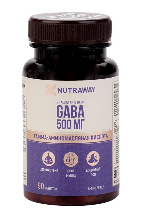 Габа Nutraway, 450 мг, 90 шт, таблетки