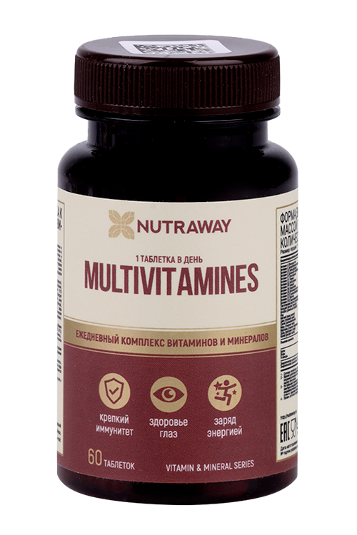 Мультивитамины Nutraway, 1 200 мг, 60 шт, таблетки