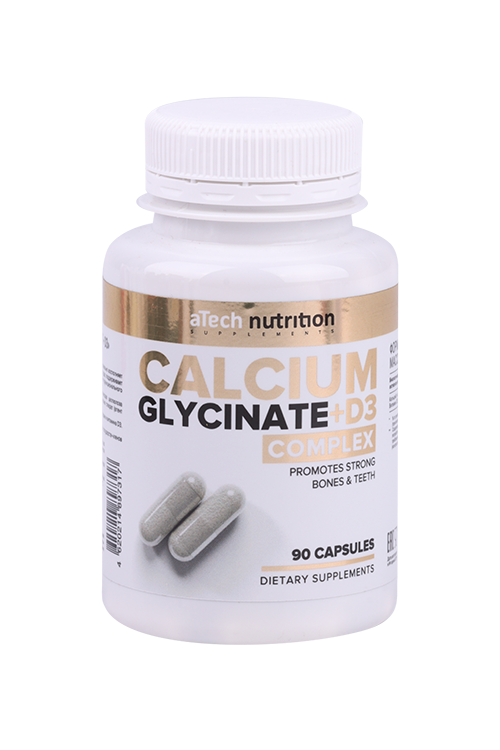 Кальция глицинат+Д3 aTech Nutrition, 90 шт, капсулы