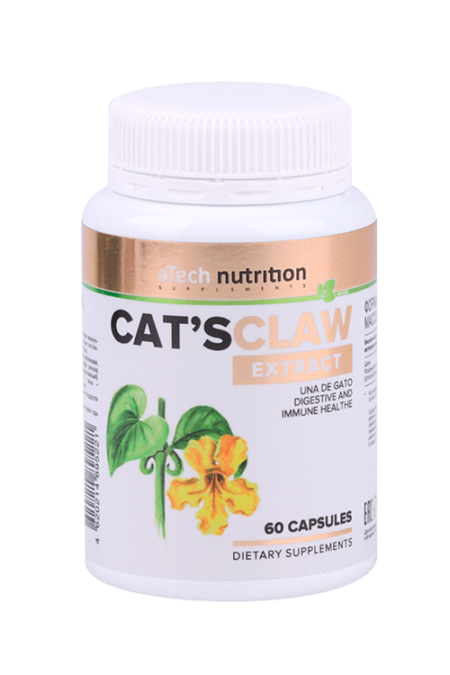 Кошачий коготь экстракт aTech Nutrition, 60 шт, капсулы