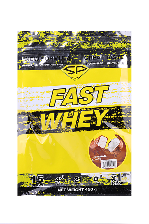 Протеин STEELPOWER FAST WHEY сывороточный баунти шоколад/кокос, 450 г