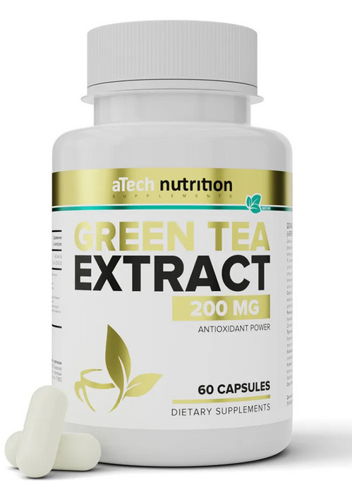 Экстракт зеленого чая aTech Nutrition, 60 шт, капсулы
