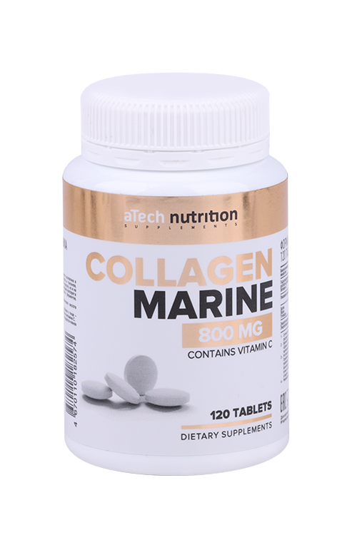 Коллаген морской+вит C aTech Nutrition, 300 мг, 120 шт, таблетки