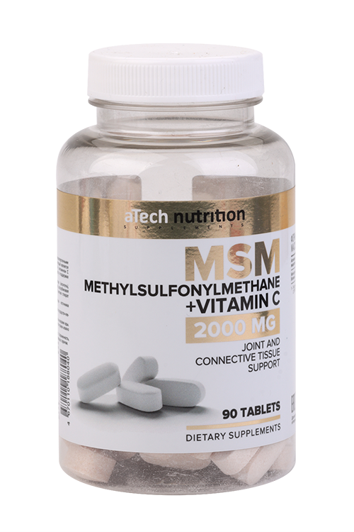 МСМ+Витамин С aTech Nutrition, 90 шт, таблетки