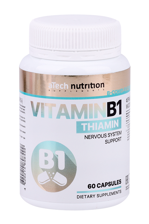 Витамин В1 aTech Nutrition, 450 мг, 60 шт, капсулы