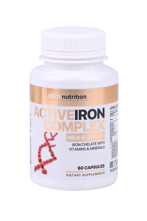 Комплекс активного железа aTech Nutrition, 600 мг, 60 шт, капсулы