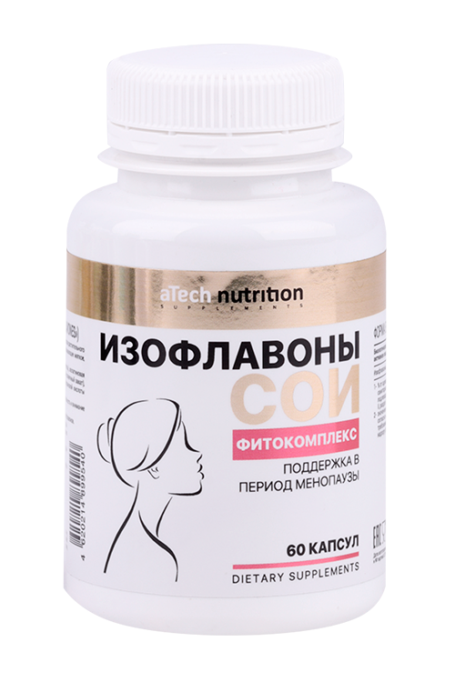Изофлавоны сои aTech Nutrition, 450 мг, 60 шт, капсулы