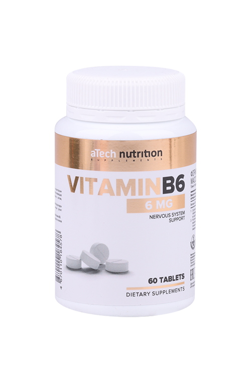 

Витамин В6 aTech Nutrition, 250 мг, 60 шт, таблетки
