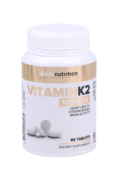 Витамин К2 aTech Nutrition, 300 мг, 60 шт, таблетки