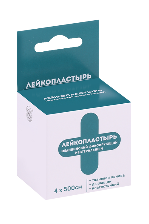 Лейкопластырь Статмед медицинский фиксирующий тканевая основа 4х500 см