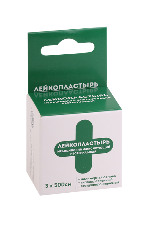 Лейкопластырь Статмед медицинский фиксирующий полимерная основа 3х500 см