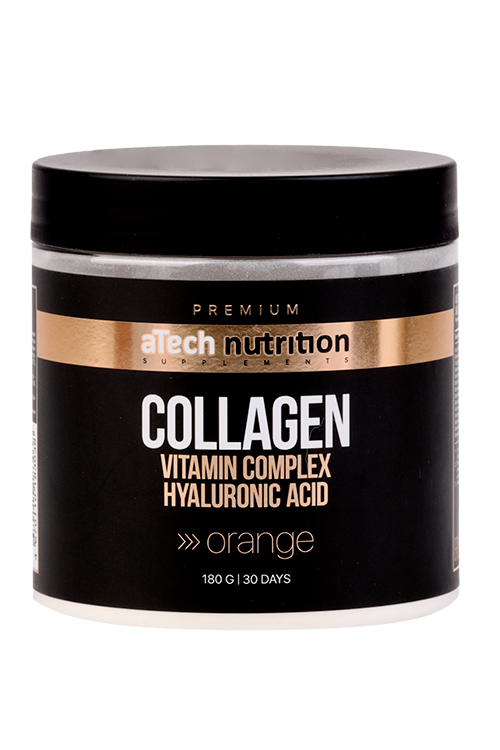 Коллаген с витамином C aTechNutrition PREMIUM вкус апельсин, 180 г, порошок