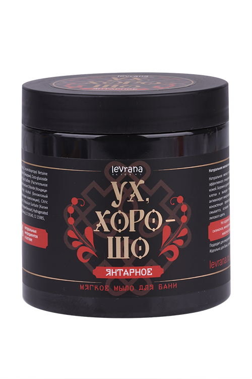 

Мыло Levrana Ух Хорошо натуральное мягкое янтарное д/бани, 500 мл