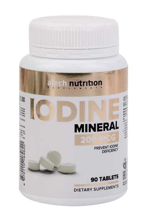 Калия йодид 200 мкг aTech Nutrition, 90 шт, таблетки