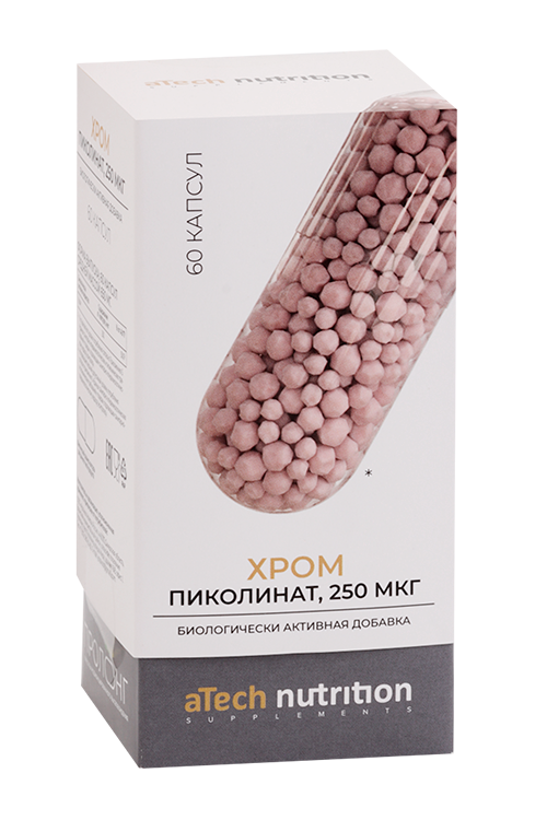 Пиколинат хрома aTech Nutrition, 650 мг, 60 шт, капсулы