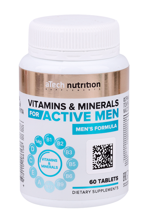 Витаминно-минеральный комплекс Mens Formula aTech Nutrition, 550 мг, 60 шт, таблетки