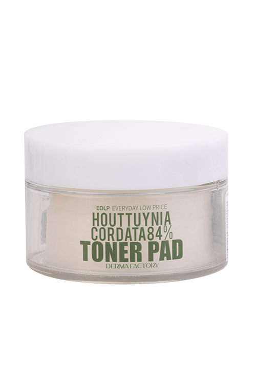 Тонер-пэды Derma Factory HOUTTUYNIA CORDATA 84% увлажняющие с экстр Хауттюйнии д/лица, 150 мл