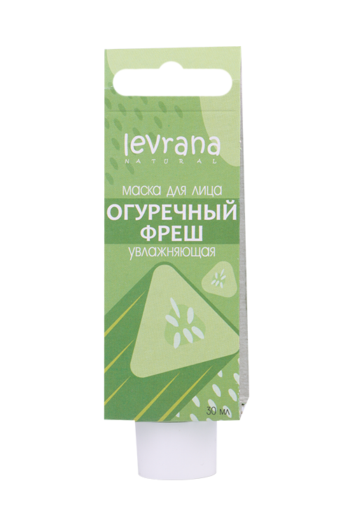 Маска Levrana Огуречный фреш увлажняющая д/лица, 30 мл
