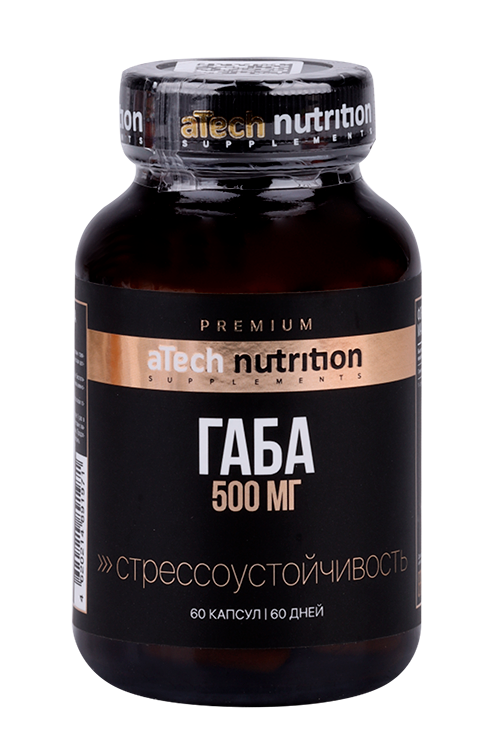 Габа aTech Nutrition Premium, 620 мг, 60 шт, капсулы
