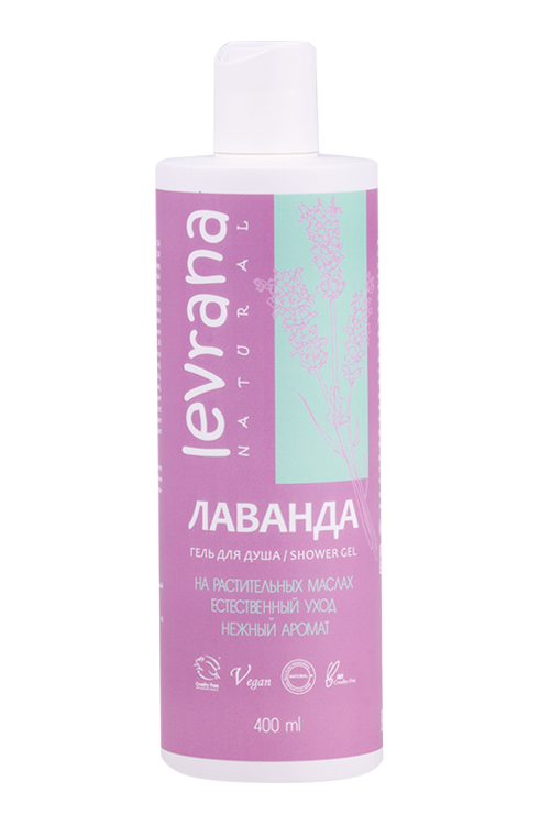 Гель Levrana Лаванда д/душа, 400 мл