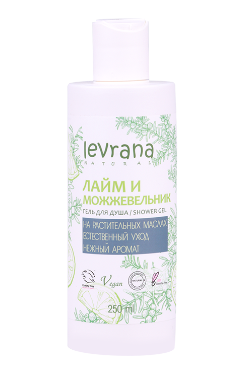 Гель Levrana Лайм и Можжевельник д/душа, 250 мл