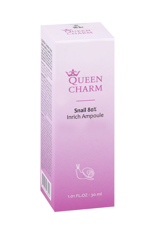 

Сыворотка Queen Charm ампульная с муцином улитки 80% д/лица, 30 мл