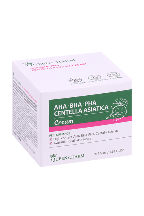 

Крем QUEEN CHARM с AHA-BHA-PHA кислотами и центеллой азиатской д/лица, 50 мл