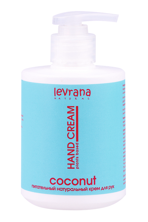 Крем levrana Натуральный питательный Кокос д/рук, 300 мл
