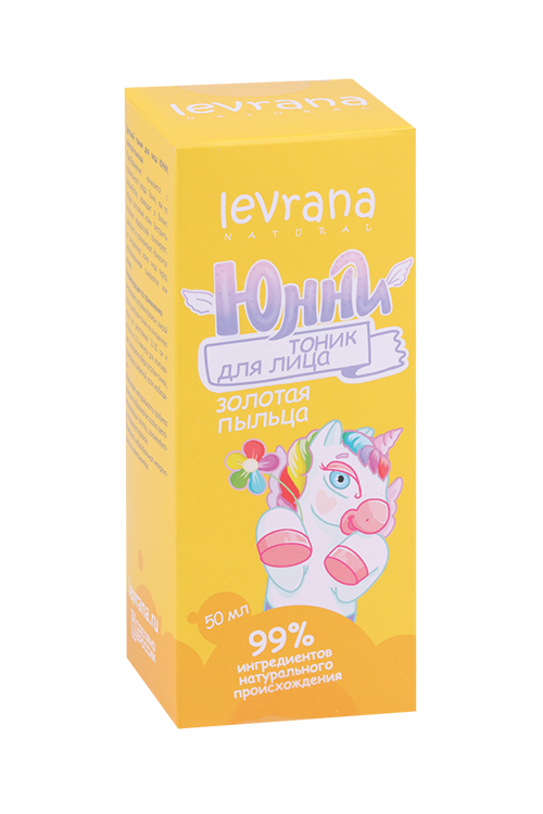 

Тоник Levrana Юнни золотая пыльца д/лица, 50 мл