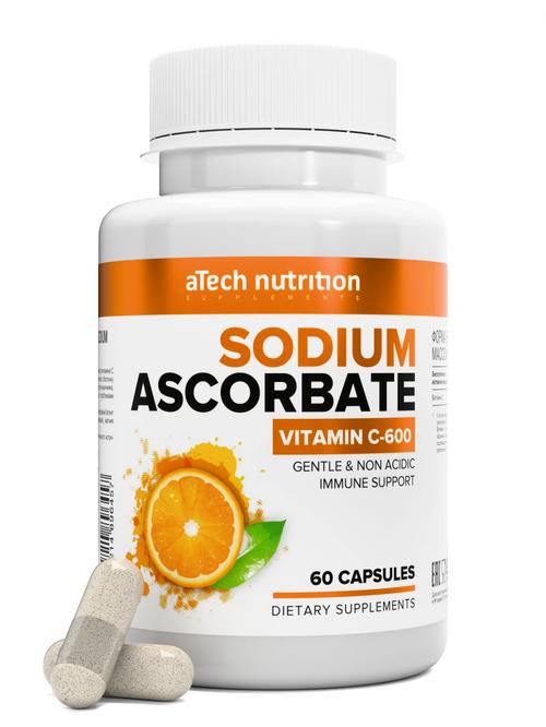 Аскорбат натрия aTech Nutrition, 870 мг, 60 шт, капсулы