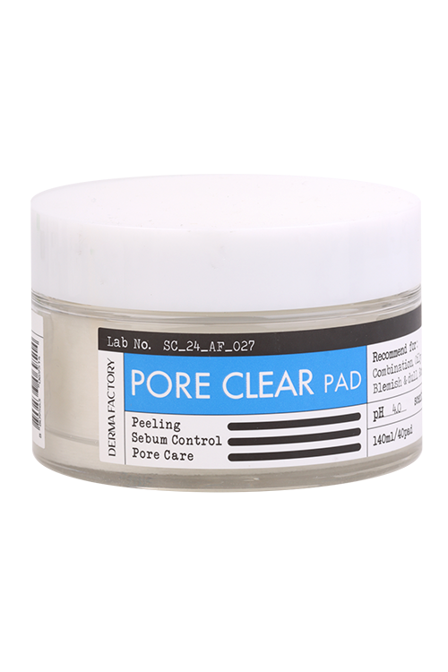 Пэды Derma Factory Pore Clear очищающие д/лица, 140 мл