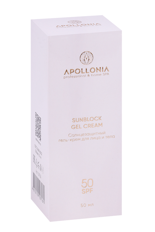 

Гель-крем APOLLONIA Sunblock солнцезащит д/лица и тела SPF 50, 50 мл