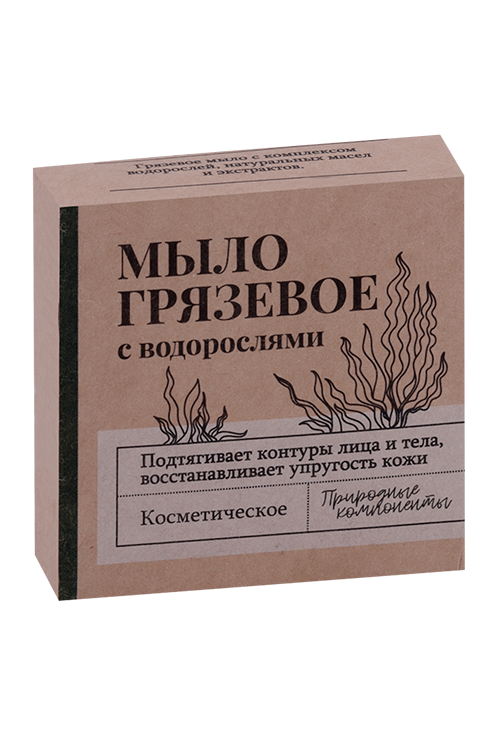 Мыло Грязевое с водорослями в коробочке, 90 г