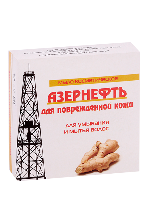 Мыло Азернефть-Нафталан д/поврежденной кожи в коробочке, 90 г
