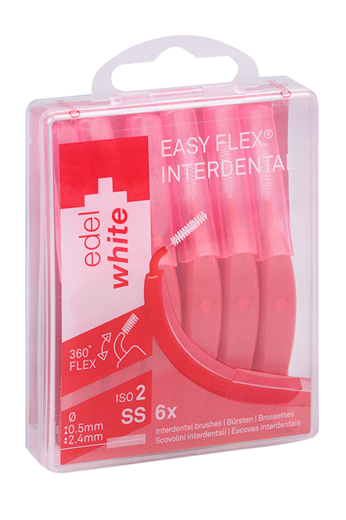 

Ершики Edel+White Profi-Line межзубные 0,5 мм с защит колпачками SS, 6 шт