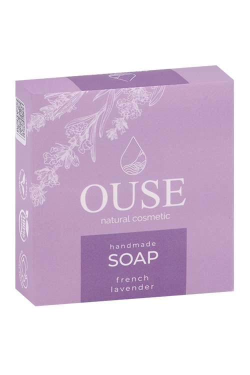 Мыло OUSE натуральное french lavende ручной работы французская лаванда, 100 г