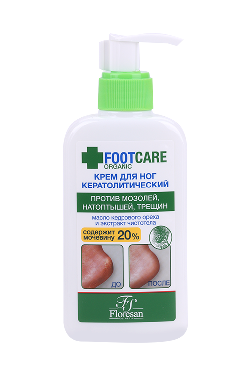 

Крем Floresan д/ног кератолитический Organic foot против трещин/натоптышей, 250 мл