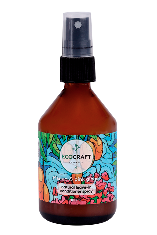 

Спрей-кондиционер Ecocraft Несмыв Манго/розов имбирь д/роста/пр/выпаден волос, 100 мл
