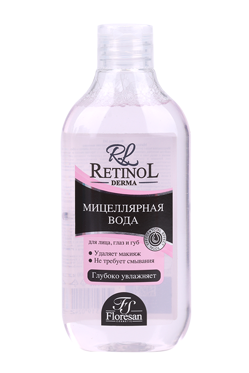 Вода мицеллярная Floresan Retinol дснятия макияжа 300 мл 112₽