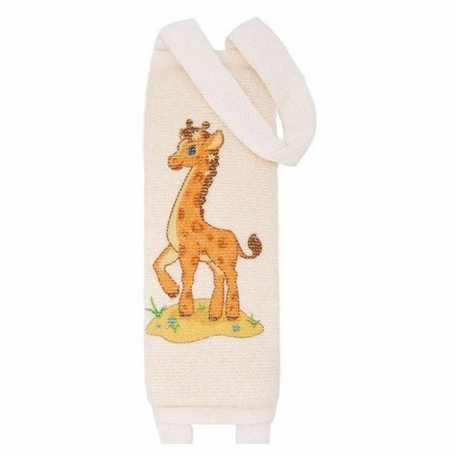 Мочалка VIVAL KIDS детская длинная из хлопка с рисунком