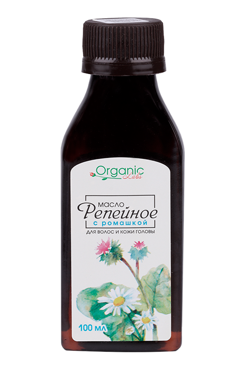 

Масло Organic Labs репейное д/волос с ромашкой, 100 мл