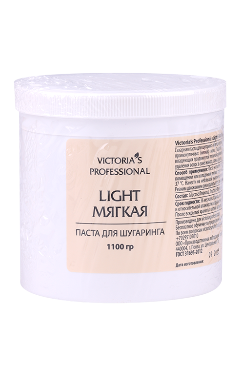 Паста Victorias Professional Light д/шугаринга мягкая, 1 100 г